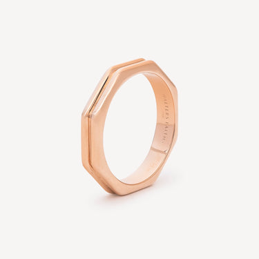 Bague Carrington Octagon Or Rose