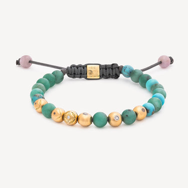 Bracelet Beads Turquoise et Emeraude