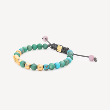 Bracelet Beads Turquoise et Emeraude
