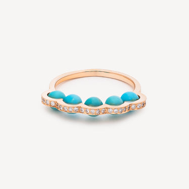 Bague Coco Beach Turquoise et Diamant
