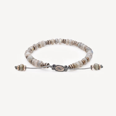 Bracelet Perles Labradorite Argent