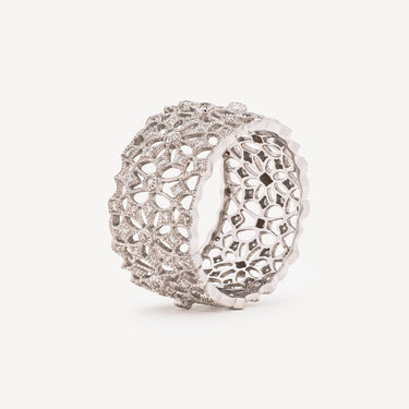 Bague Dentelle d'étoiles Or blanc
