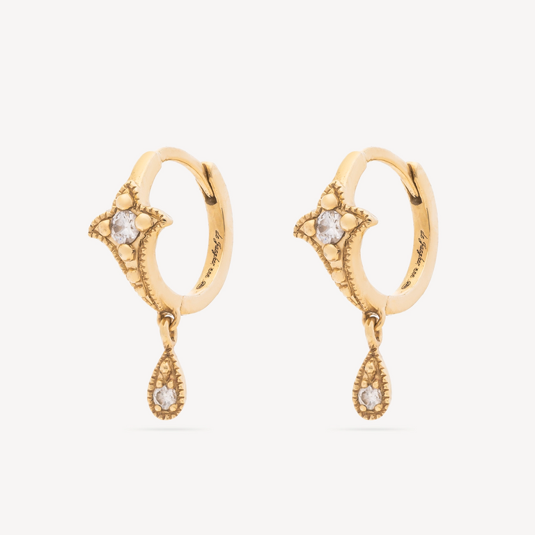 Boucles d'Oreilles Lily Flowers Or jaune