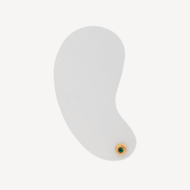 Boucle d'Oreille Solitaire Emeraude