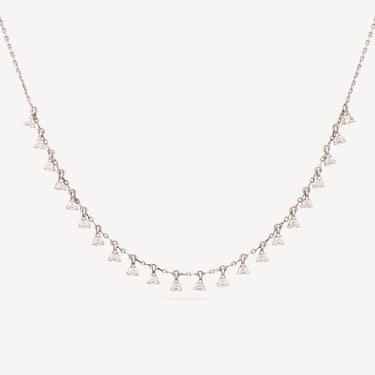 Collier Infinity Or blanc Diamant