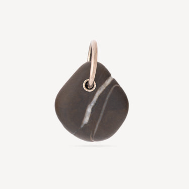 Pendentif Galet Diamants
