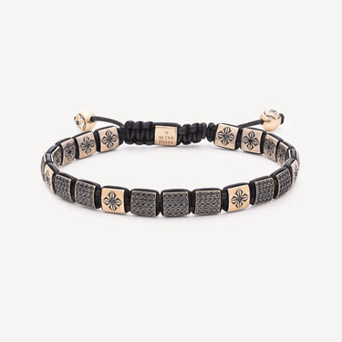 Bracelet 6 mm Lock Or Blanc et Diamants