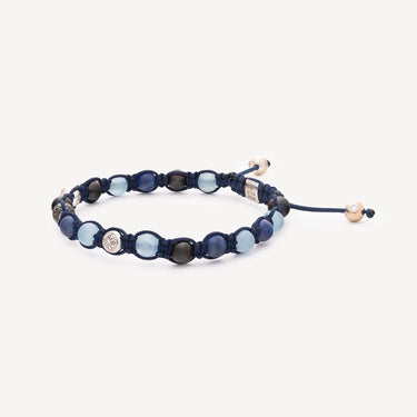 Bracelet 6 mm Braided Saphir Bleu