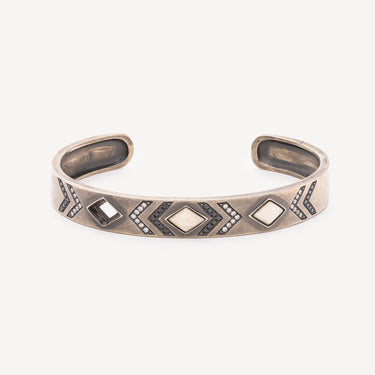 Bracelet Jonc Blanc et Diamants