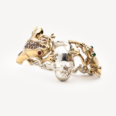 Frog and Skull Bracelet