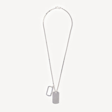 Double Silver Plate Necklace
