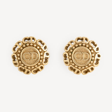 Boucles d’Oreilles Rondes Logo Dior