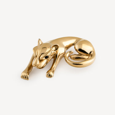Green Eyes Panther Brooch