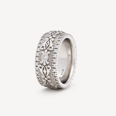 Spin White Gold Ring