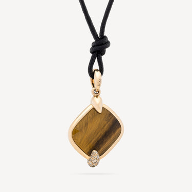 Ritratto Medium Tiger Eye Pendant Necklace