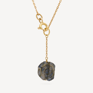 Brown Diamond Labradorite Flower Necklace