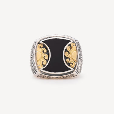 HYDRA ONYX SILVER RING