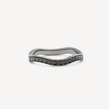 Bague Stylet Spinelles Noires