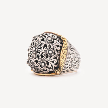 Bague Chevalière Dôme Argent