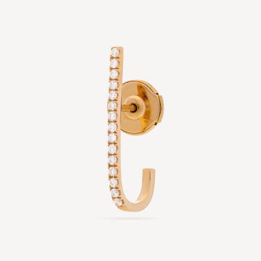 Boucle d'Oreille Mini Barre Or Jaune