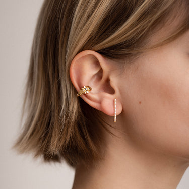 Boucle d'Oreille Mini Barre Or Jaune