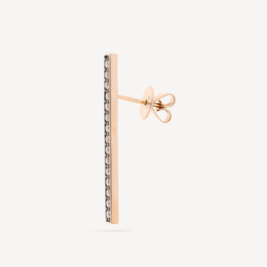 Boucle d'Oreille Classic Champagne Diamond Bar