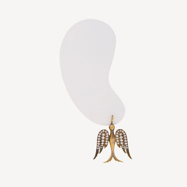 Boucles d'Oreille Small Swallow Diamants Rubis