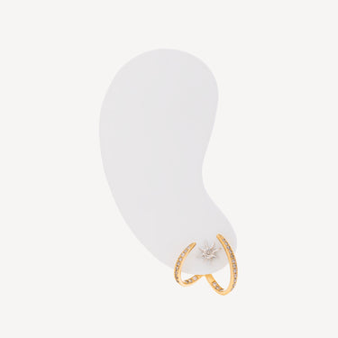 Boucle d'Oreille Griffes Diamants
