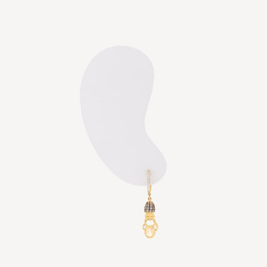 Diamond Sapphire Opal Earrings