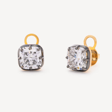 Boucles d'Oreilles Paire Cushion Diamant Laboratoire