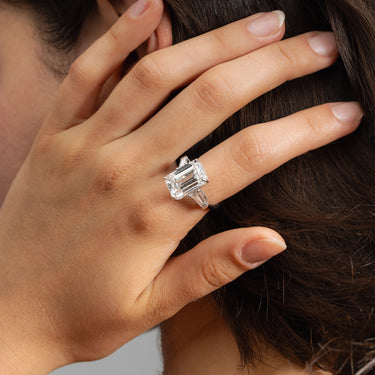 Bague Emerald Diamant Laboratoire