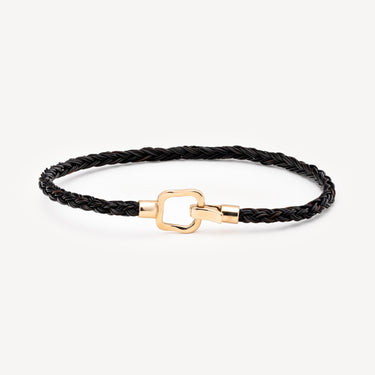 Giraffe Rose Gold Clasp Braided Bracelet