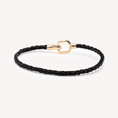 Giraffe Rose Gold Clasp Braided Bracelet