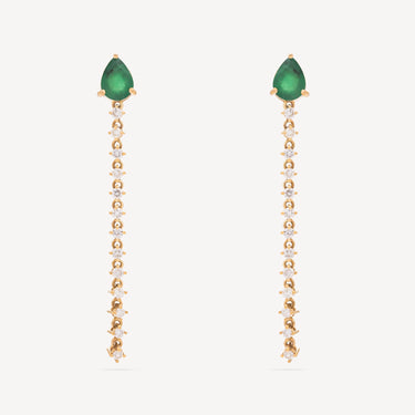 Boucles d'oreilles Paire Pear Line Dangle