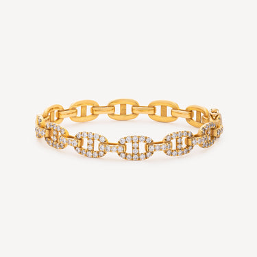 YG Diamond Chain Bracelet
