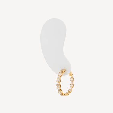 YG Diamond Hoops Pair