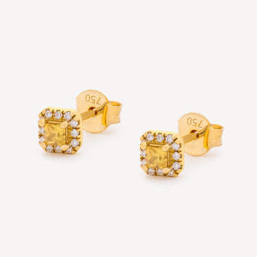 Boucles d'Oreilles Fortuna Saphirs Jaunes