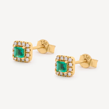 Boucles d'Oreilles Fortuna Emeraude