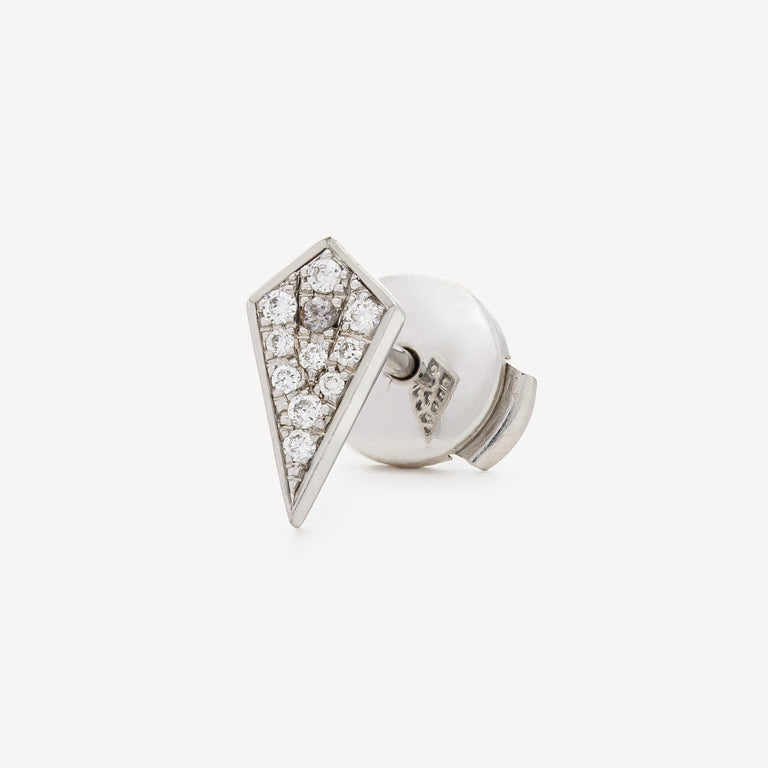 Boucle d'oreille Stud Stairway Diamants Argent