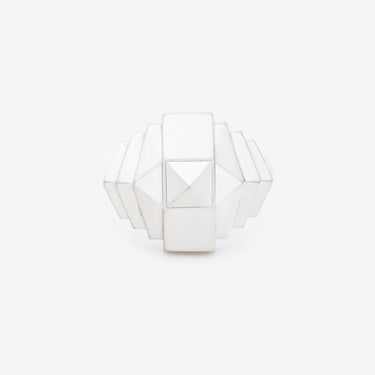 Bague Rockaway Mini Pyramide Argent