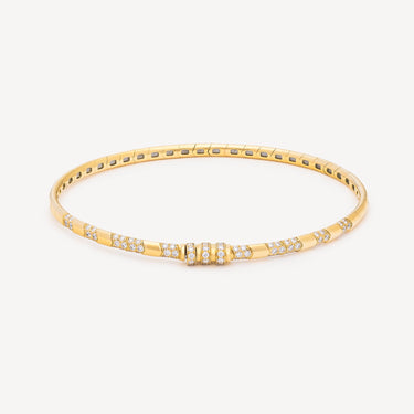 Bracelet Reptile Or jaune et Diamant