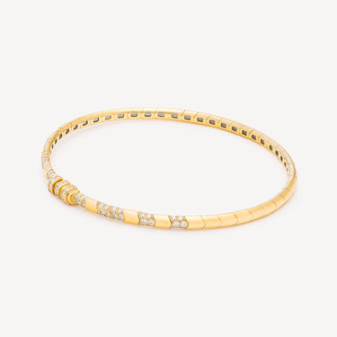 Bracelet Reptile Or jaune et Diamant
