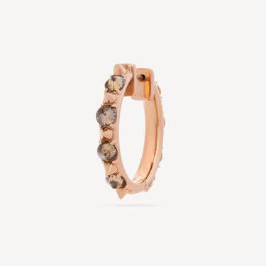 Boucle d'Oreille Beverly Hills Grand Champagne Diamond Or Rose