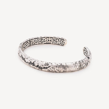 Jonc Chasm Flex Argent et Diamants