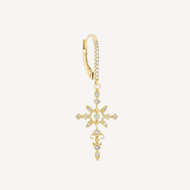 Glory Sleeper Earring Yellow Gold Diamonds