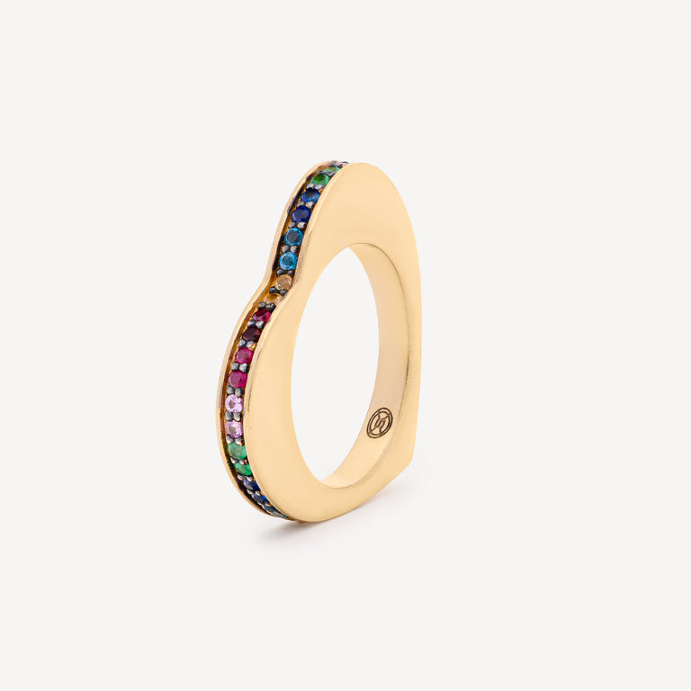 Bague Heart Rainbow
