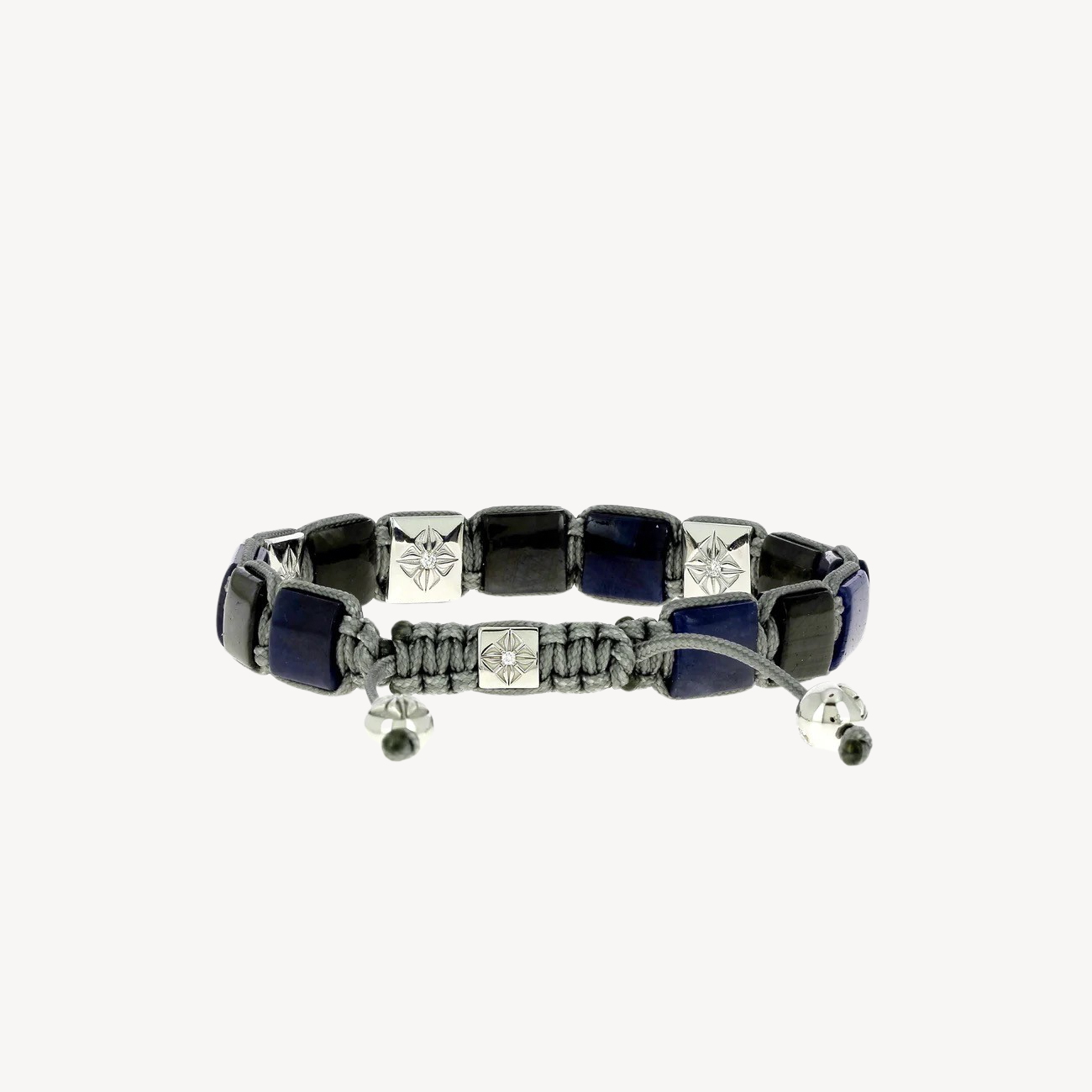 Blue Sapphire and Blue Email Bracelet