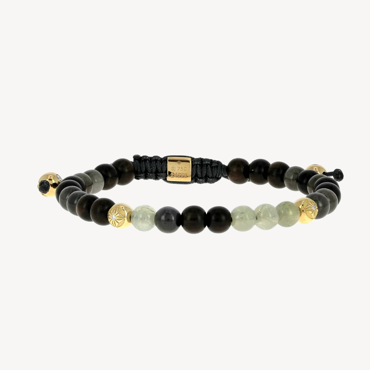 Gray and Green Sapphire Bracelet
