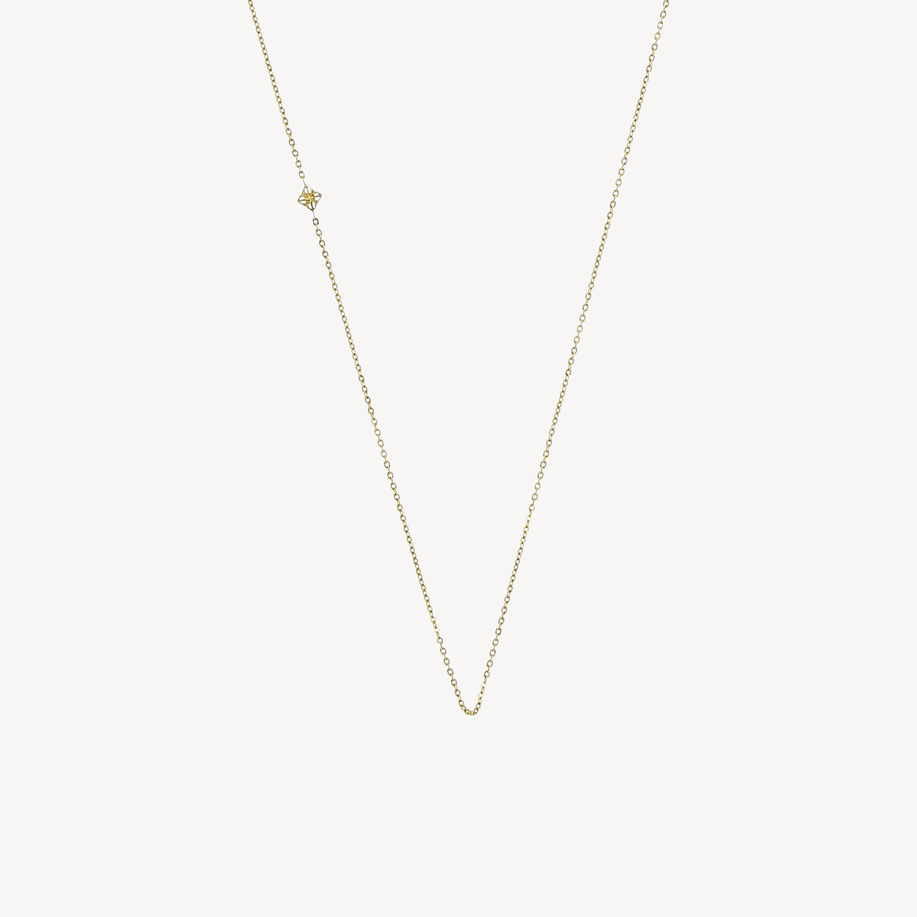 Sos Micro Yellow Gold Small Model Necklace