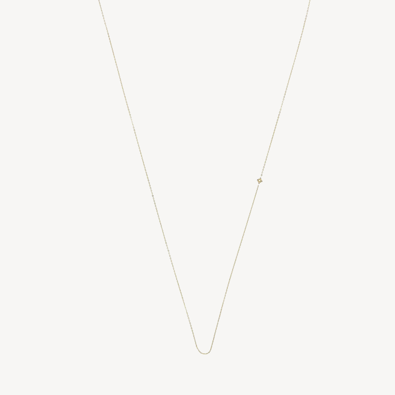 Sos Micro Yellow Gold Necklace